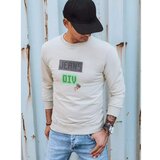 DStreet Beige BX5375 men's sweatshirt with print | Shoptok.si