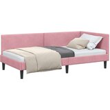 vidaXL Kutni okvir kreveta Ostalo s uzglavljem Ružičasta 80 x 200 cm | shoptok.hr