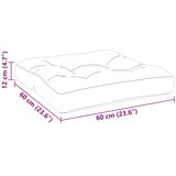  Jastuk za palete krem 60 x 60 x 12 cm od tkanine | shoptok.hr
