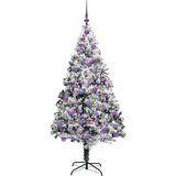 vidaXL Umjetno božićno drvce s 300 LED svjetlima Zelena 180 x 115 cm | shoptok.hr
