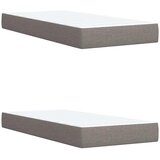  Krevet s oprugama i madracem smeđesivi 200x200 cm od tkanine | shoptok.hr