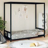  Za dječji krevet crni 80 x 200 cm od masivne borovine Cijene
