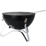 / BBQ Collection prijenosni roštilj na ugljen s poklopcem Ø 37 cm – kromirana rešetka, ventilacija, crni