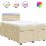 Maison Chic Box spring postelja - Vzmetna postelja z vzmetnico krem 120x200 cm blago SL11306, (21883439) | Shoptok.si