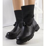 D/CEO Black patent leather insulated boots Campi Cijene