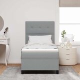  s opruga kutije Svijetlo siva 80 x 200 cm tkanina | shoptok.hr