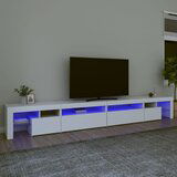 vidaXL TV ormarić s LED svjetlima bijeli 290x36,5x40 cm Cijene