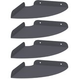  Lebdeća polica s policom 4 pcs Antracit 18 x 18 x 2 cm | Eponuda.ba