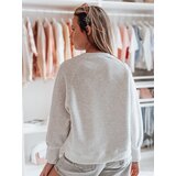 DStreet Bluza damska oversize z sercami LOVELISA szara | Shoptok.si