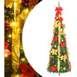  Umjetno božićno drvce 150 LED žarulja zeleno 180 cm | shoptok.hr