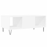  Stolić za kavu bijeli 90 x 50 x 36,5 cm od konstruiranog drva | shoptok.hr