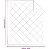 vidaXL Pokrivači & Duveti Bijela 260 x 220 cm Mikrovlakna | shoptok.hr