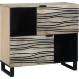  Stranišče Bela 80 x 33 x 75 cm trden mangov les, (5000217903) | Shoptok.si