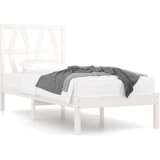  The Living Store Posteljni okvir bel iz trdne borovine 90x190 cm - Posteljni Okvir, (21453931) | Shoptok.si