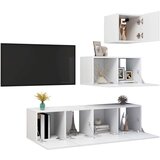  Komplet TV omaric 4-delni bela iverna plošča, (20730662) | Shoptok.si