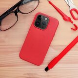  Usnjena prevleka Mag Cover, združljiva z MagSafe, za iPhone 15, rdeča | Shoptok.si