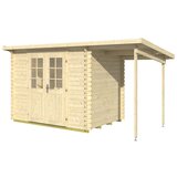 Male kuće Drvena vrtna kućica GLORIA A + SD150 290 × 200 cm sa šindrom | shoptok.hr