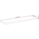 vidaXL Zidna polica 70x20x3,8 cm pravokutna bagremovo drvo živi rub Cijene