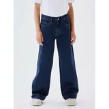 name it Jeans hlače 13211701 Mornarsko modra Wide Leg