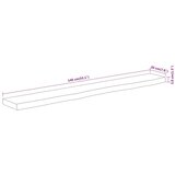 vidaXL Zidna polica 140x20x3,8 cm pravokutna bagremovo drvo živi rub | shoptok.hr