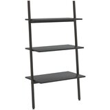 The Living Store 3-nadstropni prislonski regal črn 64x34x116 cm - prislonski regal, (21503945) | Shoptok.si