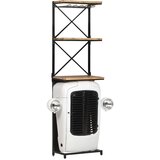 vidaXL Omarica za vino traktor bela 49x31x172 cm robusten mangov les | Shoptok.si