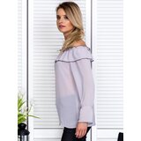 Italy Moda Blouse-MI-BZ-17322.17-gray | Shoptok.si