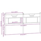  Zamjensko uzglavlje boja hrasta sonome 160 cm konstruirano drvo i čelik | shoptok.hr