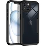 Techsuit ColorVerse 360 Series obojestranska zaščitna maska za iPhone 13 – črna | Shoptok.si