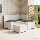  Dvosjedni vrtni sofa s jastucima u ratan izgledu PP Bijela | shoptok.hr