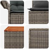  Set sofe 6 kom. Siva i tamno siva Poli Rattan i čelik | shoptok.hr