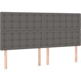  Okvir za krevet s uzglavljem sivi 160x200 cm od umjetne kože | shoptok.hr