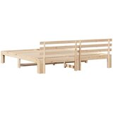  Krevetna konstrukcija Prirodna 180 x 200 cm Čvrsto borovo drvo | shoptok.hr