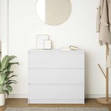  Komoda bijela 80x35x76 cm od konstruiranog drva | Eponuda.com