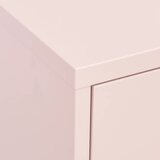 Ormarić za pohranu ružičasti 80 x 35 x 101,5 cm čelični | Eponuda.com