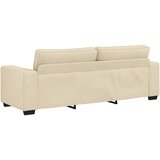  Dvodijelni set sofa s jastucima, krem tkanina | Shoptok.si