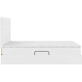  Krevet s od storage Čista bijela 140 x 200 cm Lažna koža | shoptok.hr