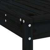 vidaXL 5-dijelni vrtni barski set crni od masivne borovine | shoptok.hr