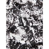 Ombre Men's patterned cotton short sleeve T-shirt - white and black | shoptok.hr