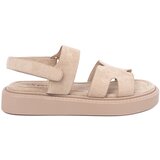 SEASTAR Beige platform sandals with cutouts | Shoptok.si