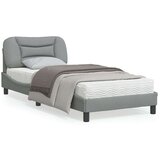 Okvir kreveta s LED svjetlima svjetlosivi 80x200 cm od tkanine Cijene