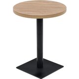  Okrugli stol za bistro od MDF-a i čelika 60 x 75 cm boja hrasta | Eponuda.ba