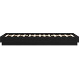  Okvir kreveta za pod Crni hrast 80 x 200 cm Konstruirano drvo | shoptok.hr