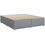  Krevet s oprugama i madracem svjetlosivi 200 x 200cm od tkanine | shoptok.hr