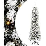 vidaXL Umestno božično drevo med 300 LED Zelena in bela 180 cm | Shoptok.si