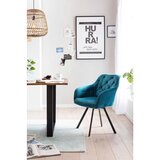 Livetastic Naslanjač Samt, Turkizna, Vrtljiv | Shoptok.si