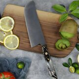  Damaskasti kuhinjski nož KU-37425 - Chopper / Crna / Zlatna KP37425 | Shoptok.si