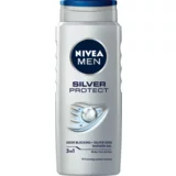 Nivea Men Silver Protect gel za prhanje za telo, obraz in lase 500 ml za moške