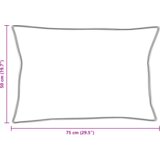 vidaXL Odeja z blazino 3 pcs Bela 200 x 220 cm Puh | Shoptok.si