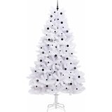  Umjetno božićno drvce s nogom Bijelo 300 cm PVC i čelik | shoptok.hr